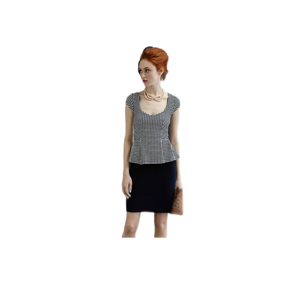 Anthropologie Preppy Peplum Pencil Dress, Work-ready outfit Large